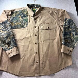 Cabela's Crown Royal Men's 2XL Long Sleeve Camo Button-Down Shirt